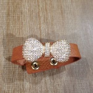Crystal fashion Bow  bracelet